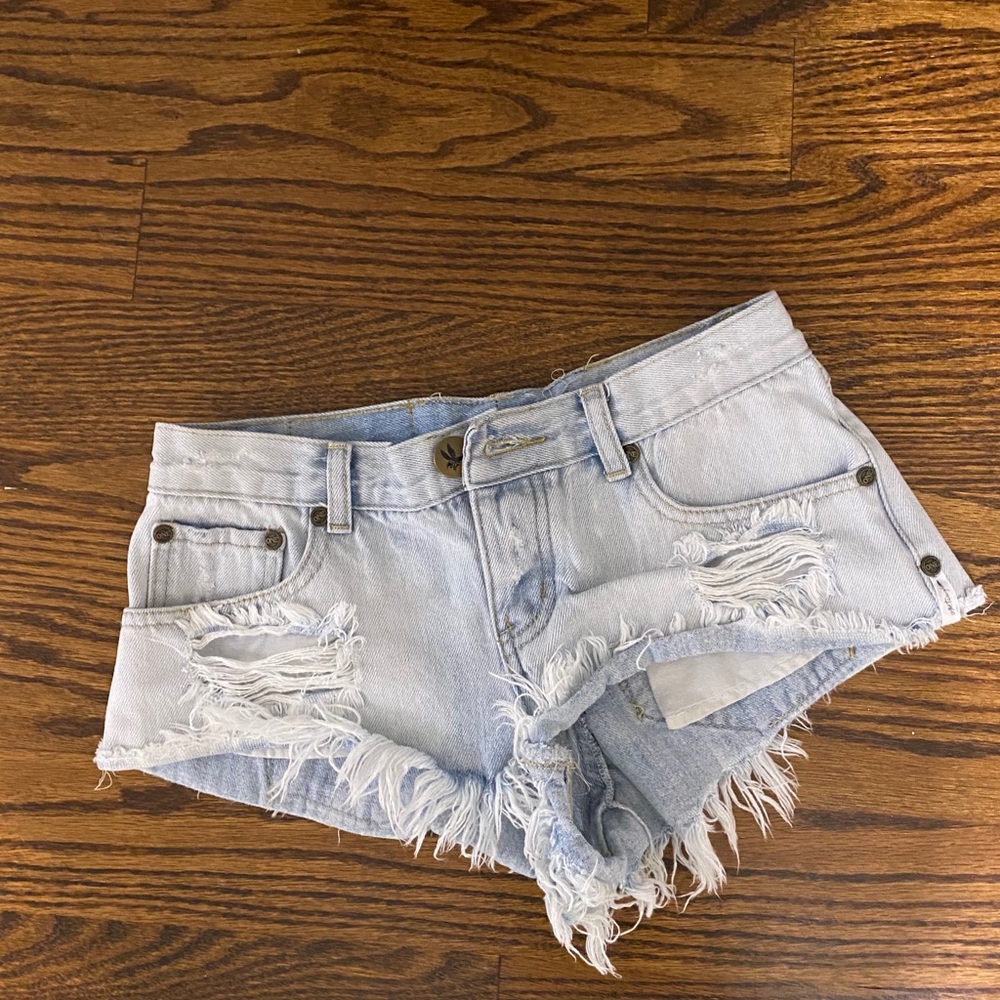 jean shorts size 24 one teaspoon
